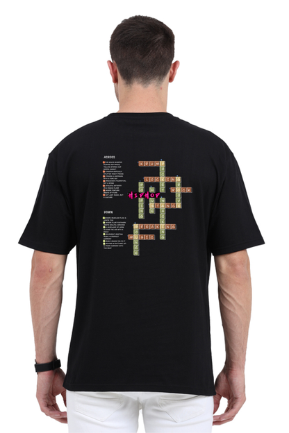 Hip Hop Crossword Oversized Unisex Tee