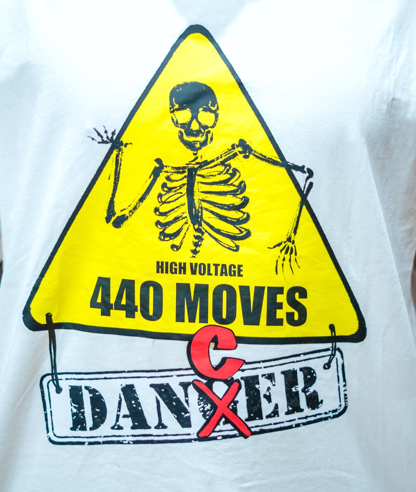 440 Moves Oversized Unisex White Tee