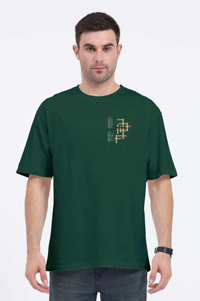 Hip Hop Crossword Oversized Unisex Tee